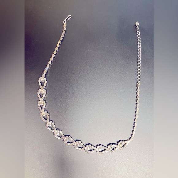 Rhinestone choker necklace - Picture 2 of 3